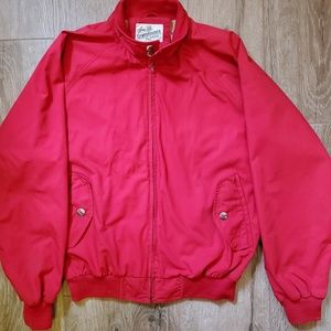 Vintage Sears & Roebuck red jacket flannel inside